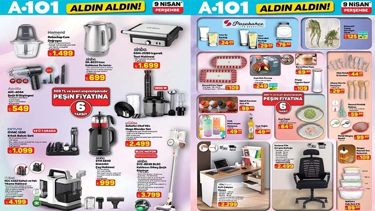 A101 İndirim Kataloğu 9 Nisan 2026 Yarın Satışta 69d50991171b20e71bc74a94 - Marmara Bölge Gazetesi