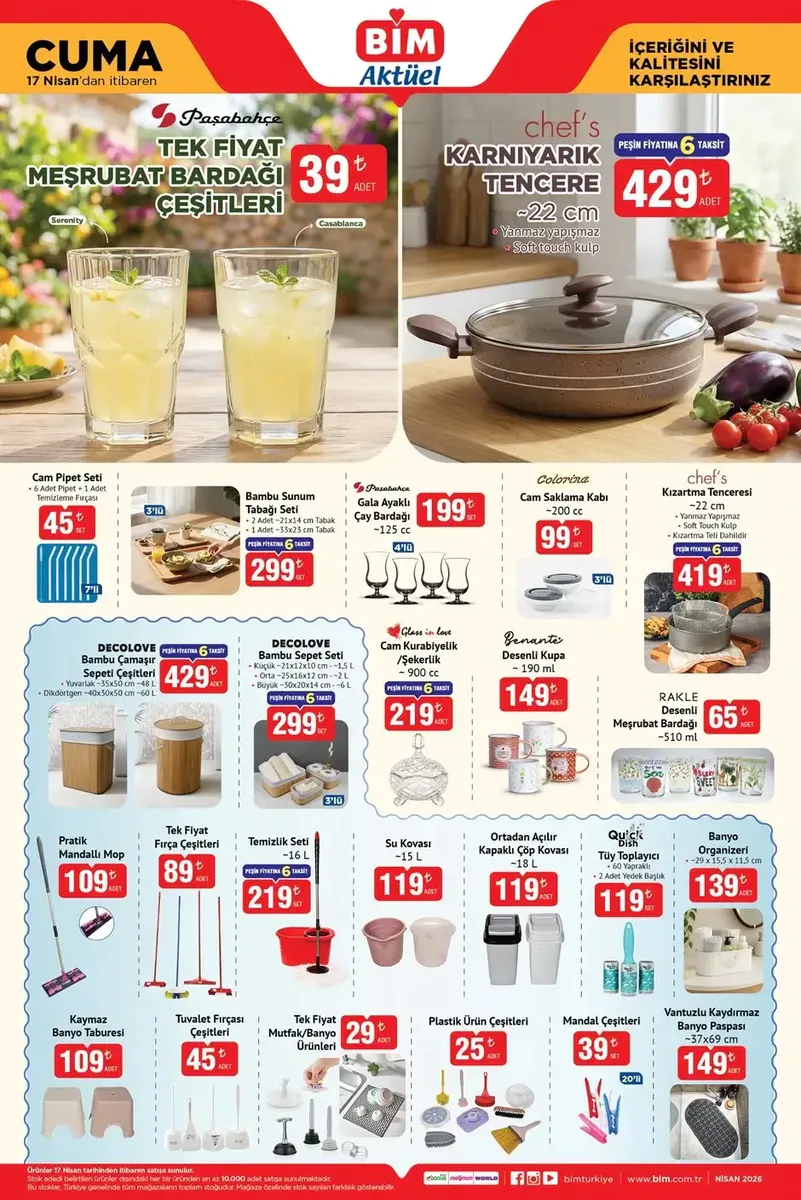 BİM 14-17 Nisan Aktüel Kataloğu Yayınlandı: Teknolojiden Gıdaya Yok Yok, İşte Tüm Liste 69d91a368079ce46130cea8d - Marmara Bölge Gazetesi