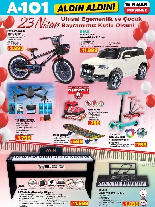 A101 Katalog Bu Hafta 16 Nisan İndirimli Ürünler Tam Liste! A101 Aldın Aldın Afişinde Elektrikli Araç, Drone, Akülü Araba ve Akıllı Mutfak Robotu Sürprizi 69d951264812f38ad161c471 - Marmara Bölge Gazetesi