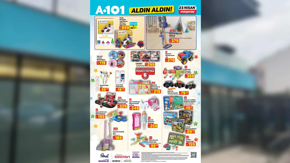 A101 23 Nisan Kataloğu Yayınlandı! Televizyon, Motosiklet ve Ankastre Set Geliyor 7daf4a07 a101 aktuel 1 4 - Marmara Bölge Gazetesi