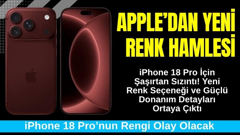 Apple’ın henüz tanıtılmayan yeni modeli iPhone 18 Pro, ortaya çıkan