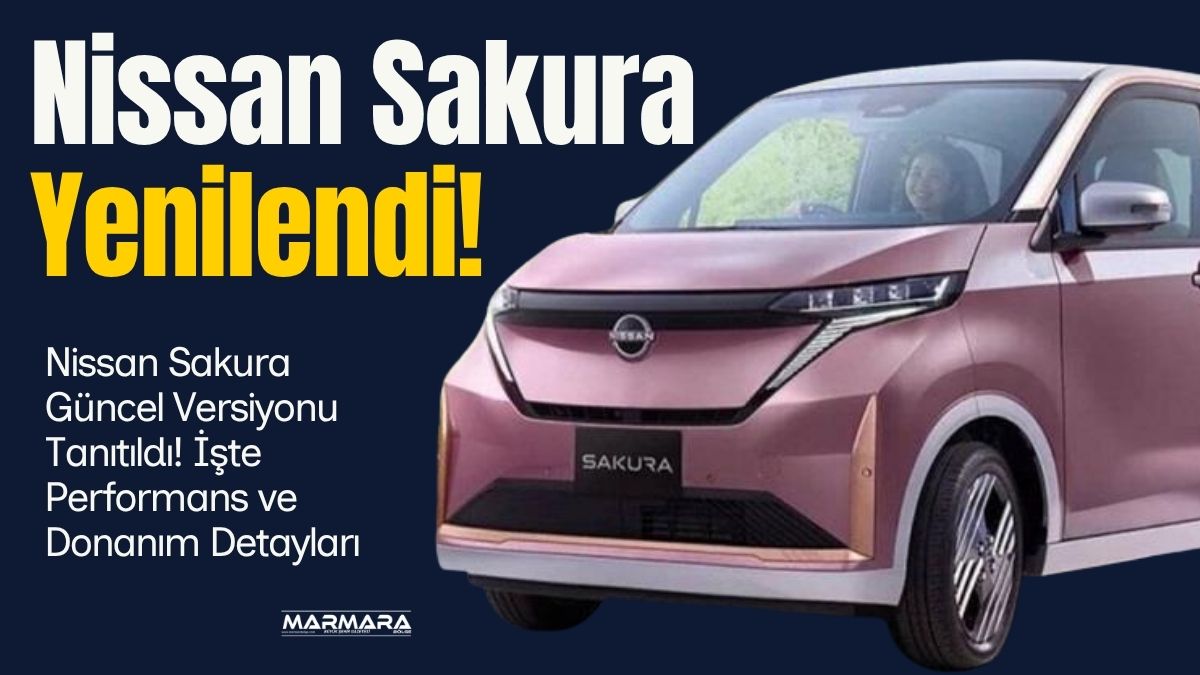 Nissan, Japonya’da yoğun ilgi gören kompakt elektrikli modeli Sakura’yı güncelledi.