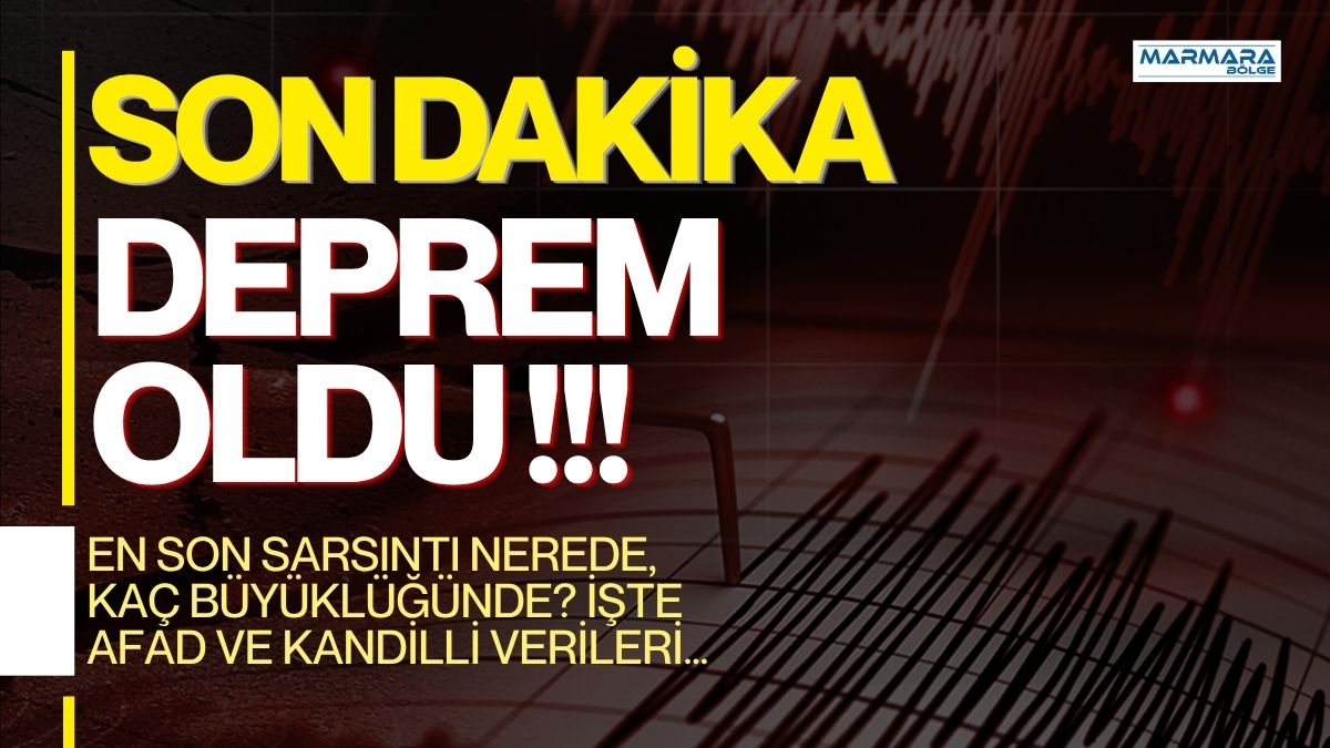 11 Nisan Cumartesi günü Türkiye genelinde farklı büyüklüklerde meydana gelen