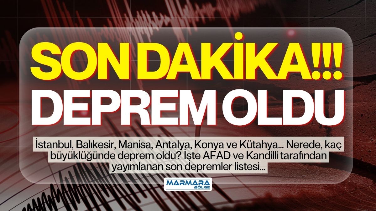 Son dakika deprem haberleri araştırılıyor. Depremle ilgili gelişmeler 14 Nisan