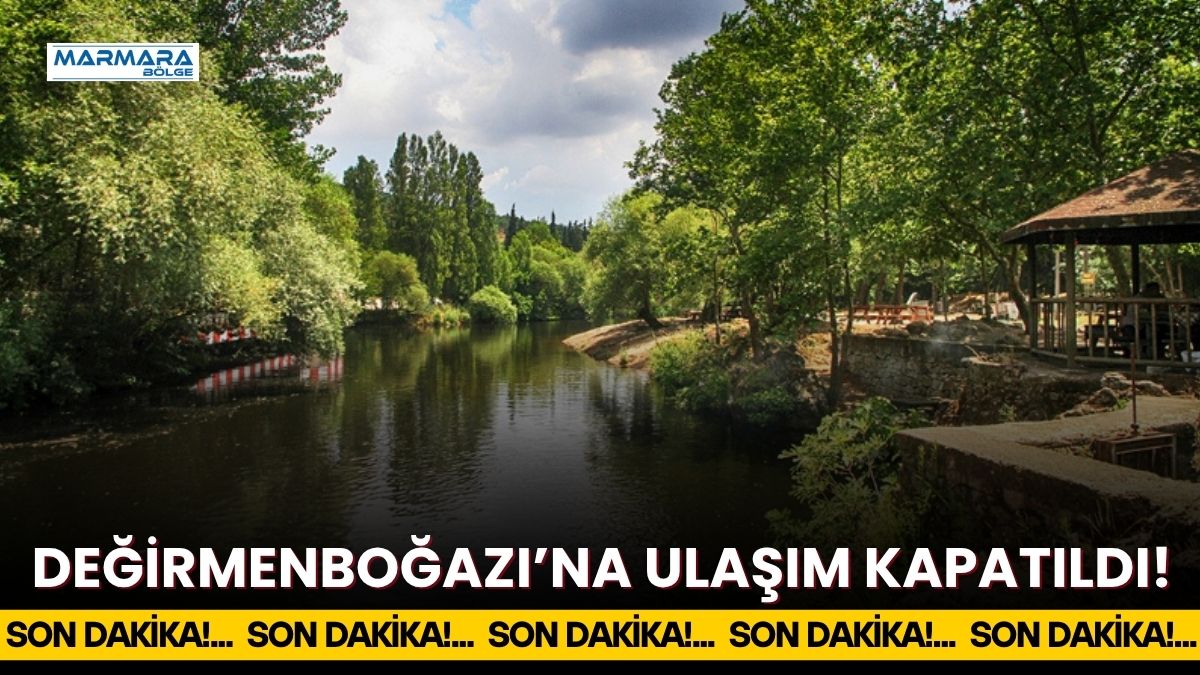Balıkesir’de vatandaşların sıkça tercih ettiği Değirmenboğazı mesire alanı, yol çalışmaları