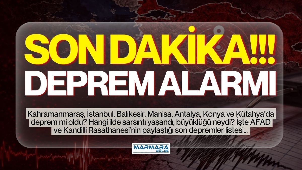 Deprem mi oldu, az önce nerede sarsıntı yaşandı? 17 Nisan
