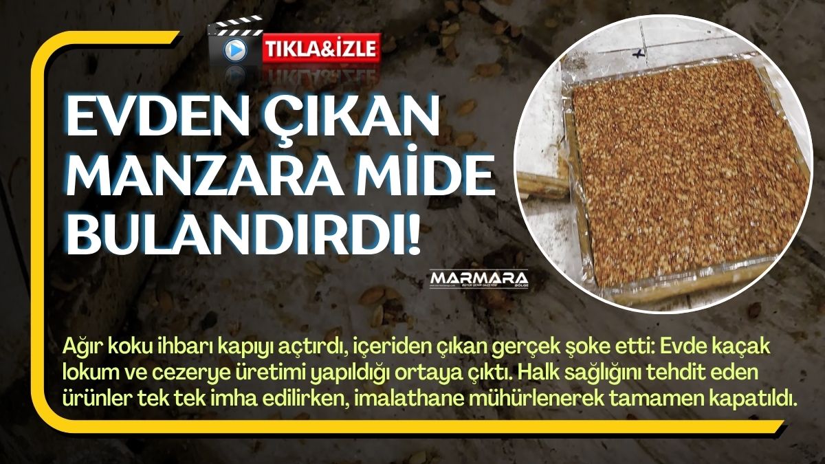 Tebligat için gidilen adresten yayılan ağır koku, sağlıksız koşullarda üretim