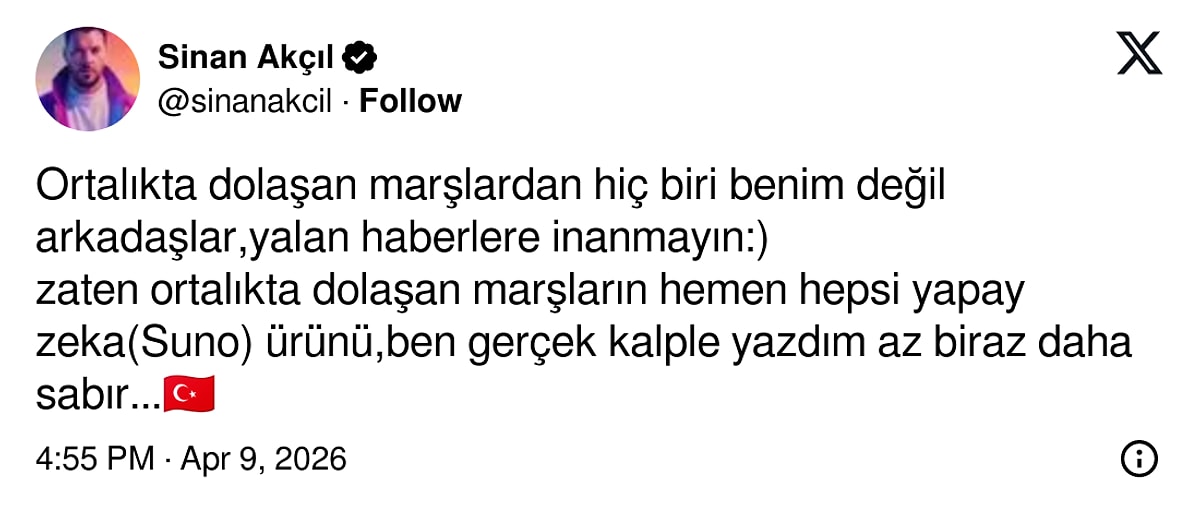 Sinan Akçıl, Milli Takıma Dünya Kupası İçin Marş Yazdı s b18333bb94fe4c07696b036de54cb0d7643643e5 - Marmara Bölge Gazetesi