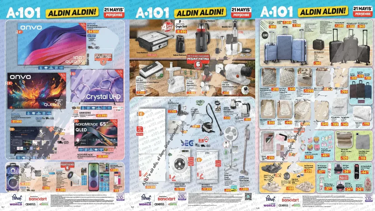 549b6b43 a101 14 21 mayis aktuel katalogu 2026 ceyiz seti blender seti cay makinesi dokuma kil 3334873 - Marmara Bölge Gazetesi