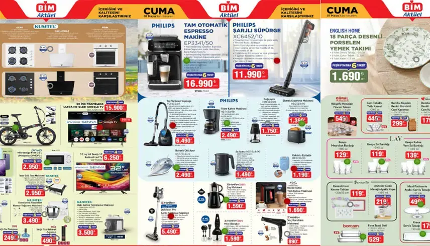 BİM Aktüel Listesi Açıklandı: Espresso Makinesi ve E-Bike Dikkat Çekti 69f436169425936670981493 - Marmara Bölge Gazetesi