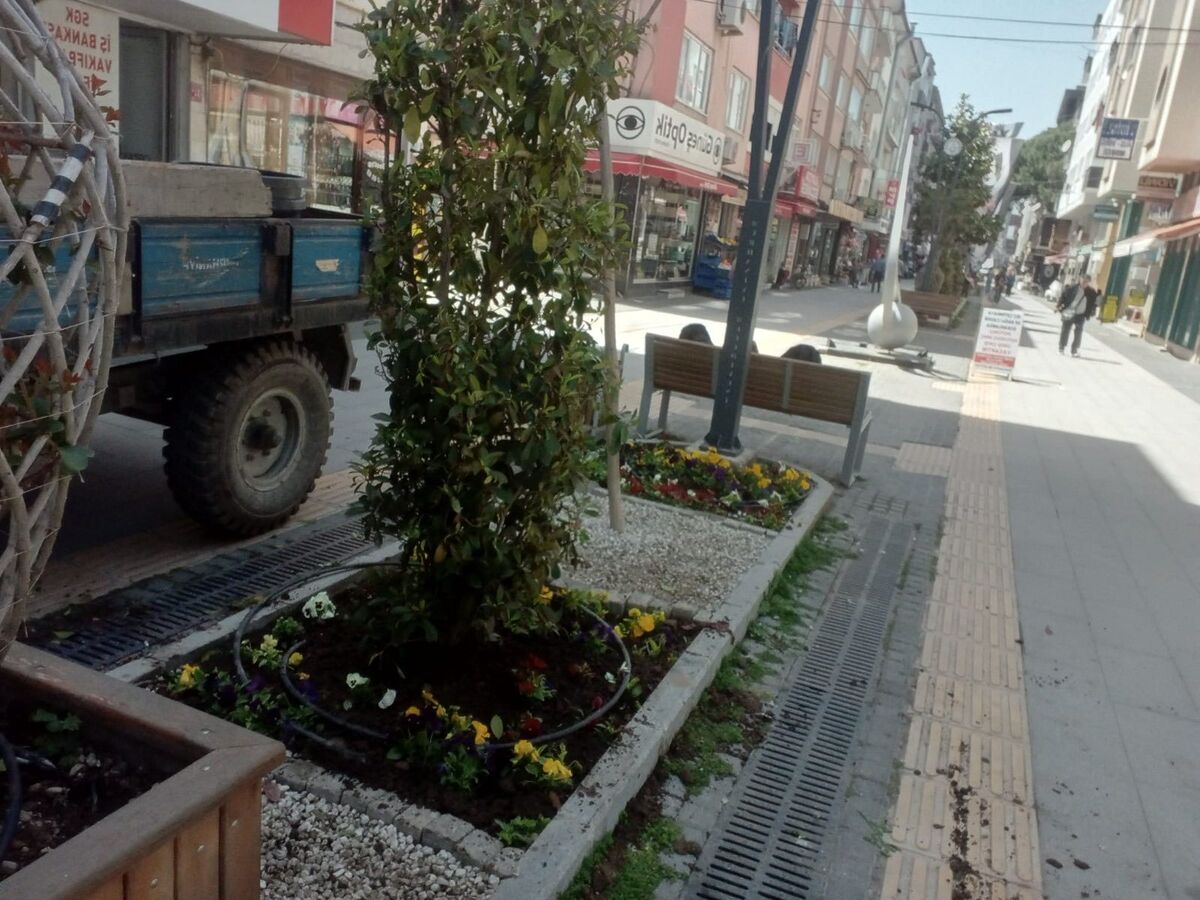 Burhaniye Belediyesi, yaz sezonu öncesinde ilçe genelindeki park, yeşil alan