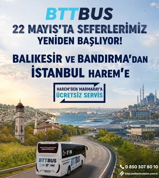 BTTBUS İstanbul Seferleri Yeniden Başlıyor 703646947 1318004003850601 4378067093029315784 n e1779367689765 - Marmara Bölge Gazetesi