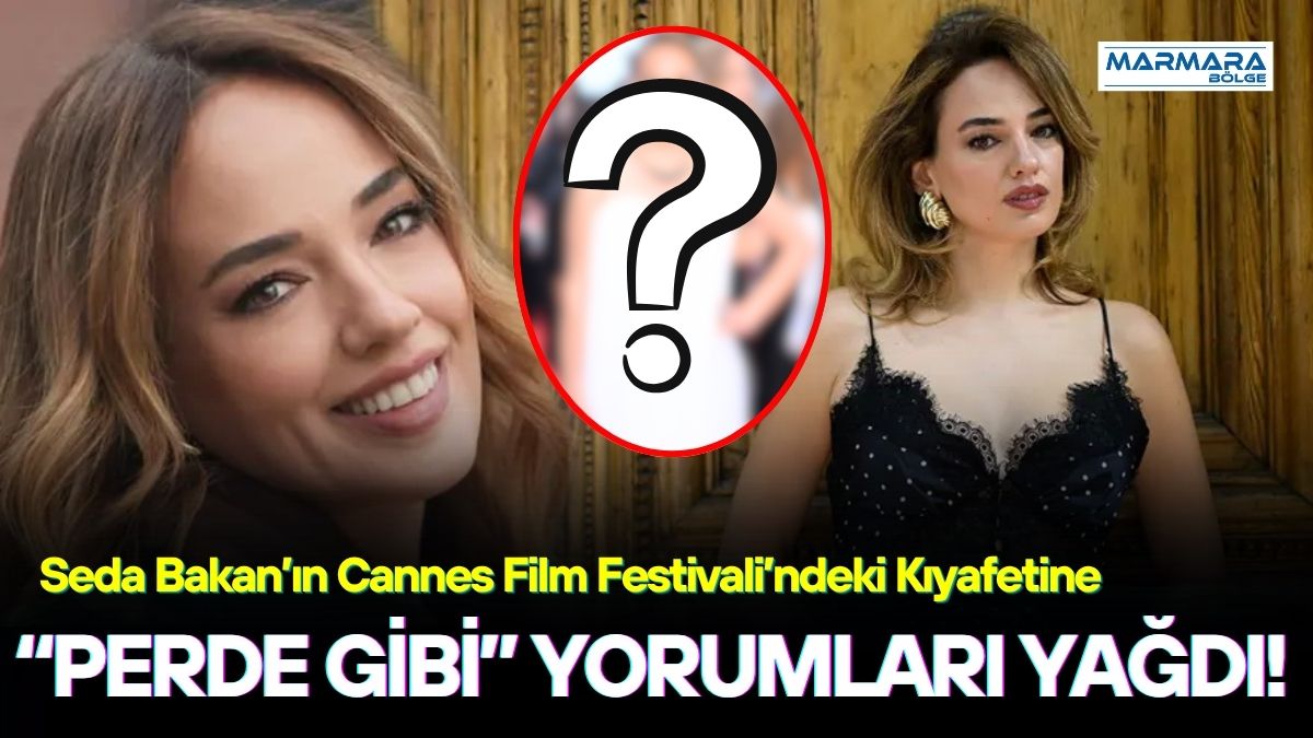 Seda Bakan, 79. Cannes Film Festivali kırmızı halısında tercih ettiği