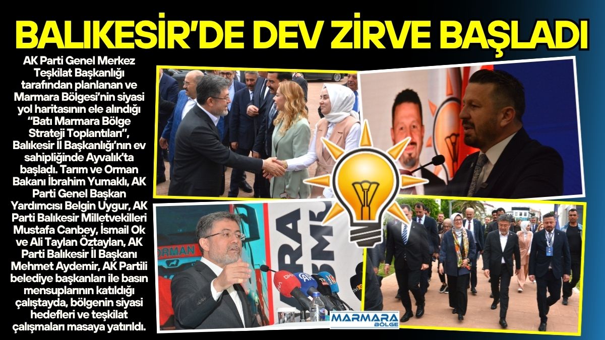 AK Parti Genel Merkez Teşkilat Başkanlığı tarafından planlanan ve Marmara