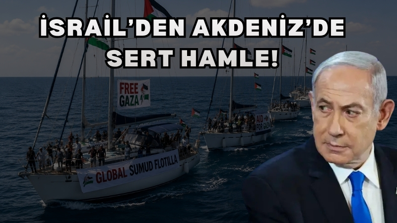 İsrail güçleri, Gazze Şeridi’ne insani yardım ulaştırmak amacıyla Akdeniz’de ilerleyen