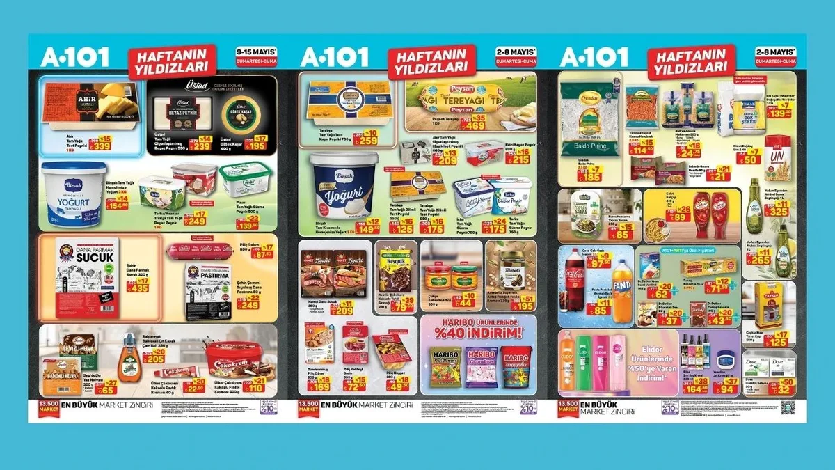 a101 2 8 mayis aktuel urunler listesi zeytinyagi ve tereyagi dip fiyat tbeh - Marmara Bölge Gazetesi