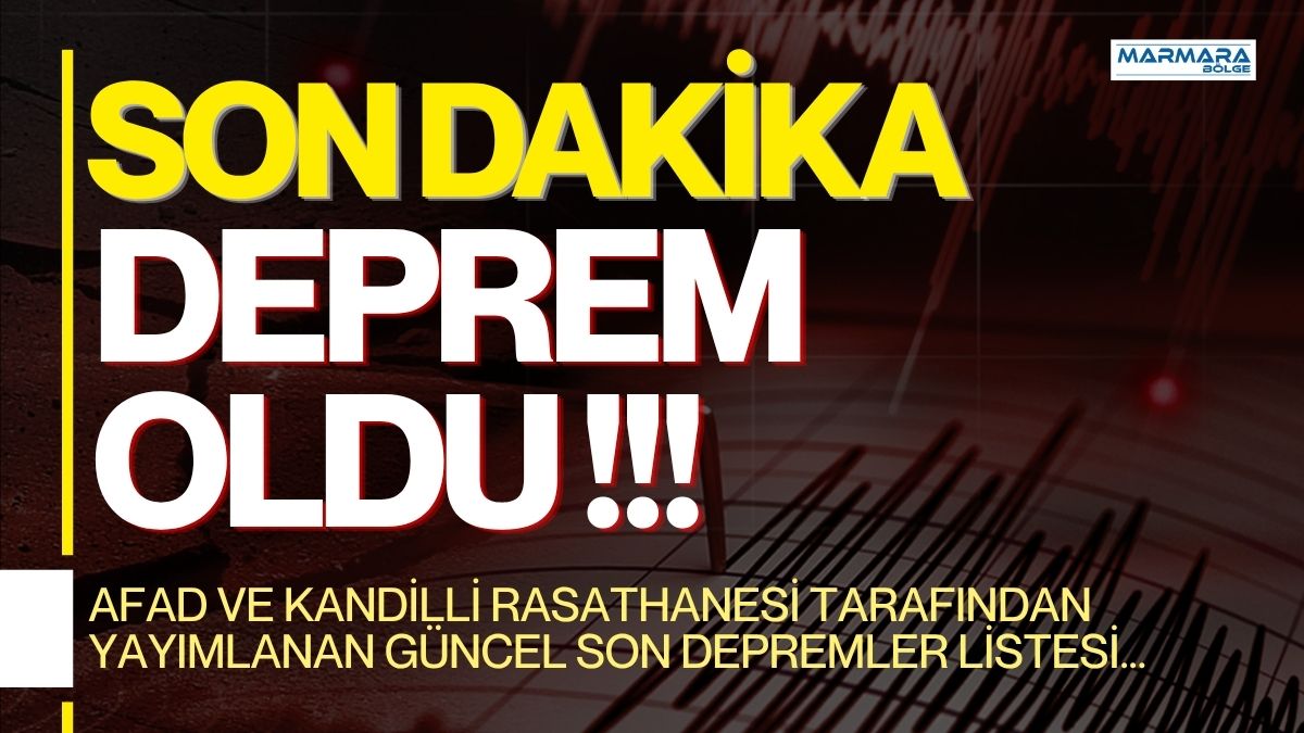 Son dakika deprem haberleri 8 Mayıs Cuma günü vatandaşlar tarafından