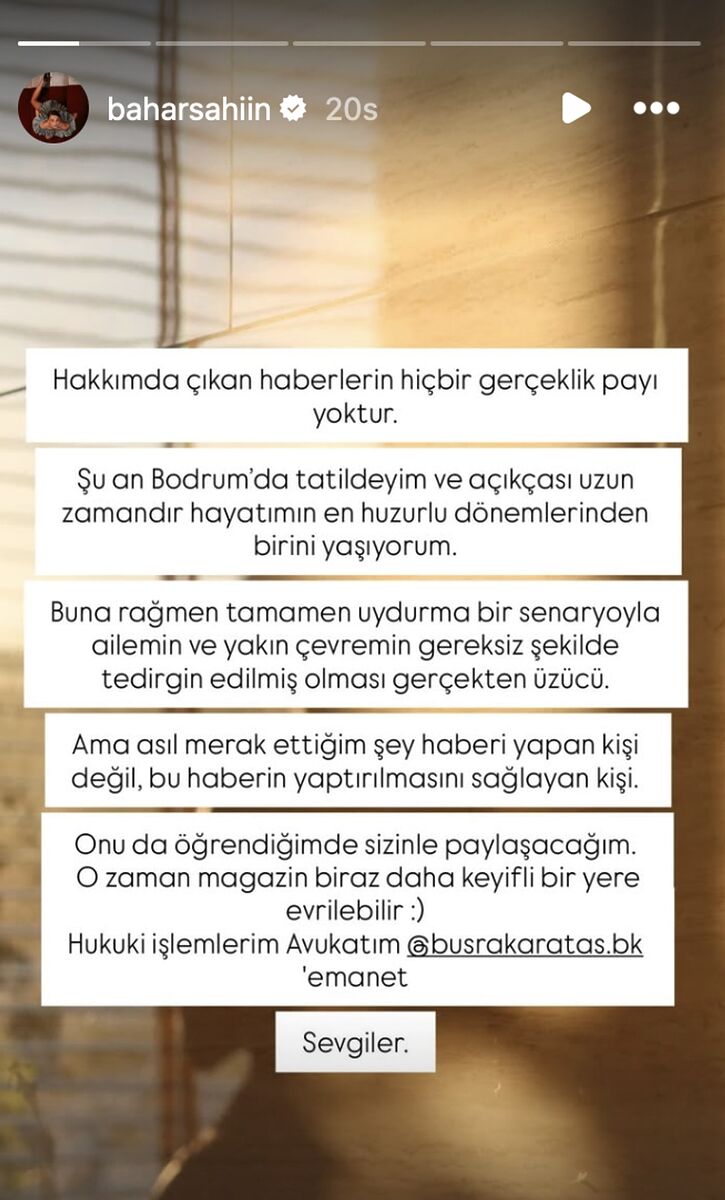 Bahar Şahin Sessizliğini Bozdu! “Yaşamak Zor Geliyor” İddialarına Sert Yanıt s 08672e574acbc11f5ee3fd73f972ca37c7c8e900 - Marmara Bölge Gazetesi