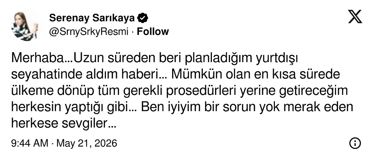 Serenay Sarıkaya’dan Gözaltı Kararı Sonrası İlk Açıklama! s 08a02635a19f459c00be03dea644aff4a6fa4838 - Marmara Bölge Gazetesi