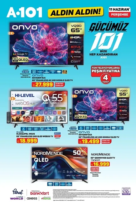 A101 11 - 14 Haziran 2026 Aktüel Kataloğu Yayınlandı! Elektrikli Moped, 4K TV, Havuz Ürünleri ve Gıda İndirimleri 0x0 1781021221799 - Marmara Bölge Gazetesi