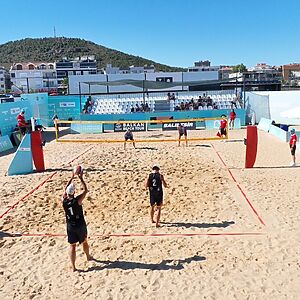 Balıkesir’in Ayvalık ilçesindeki Sarımsaklı Plajı, BVA Plaj Voleybolu Balkan Beach