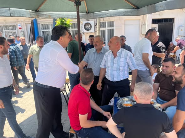 Havran’da gerçekleştirilen köy hayrı programına Milliyetçi Hareket Partisi Balıkesir Milletvekili