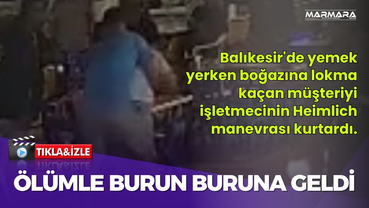 Balıkesir'in Marmara ilçesine bağlı Avşa Adası'nda bir restoranda yaşanan olay,