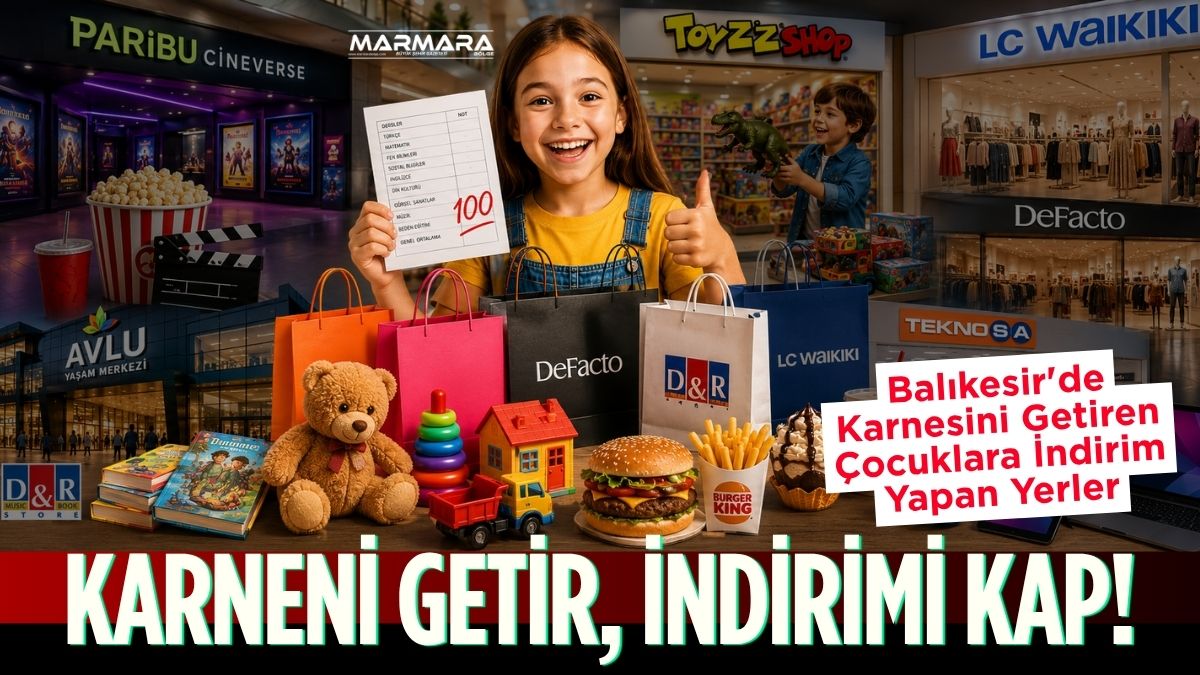 2025-2026 eğitim öğretim yılının sona ermesiyle birlikte Balıkesir'de karne sevinci