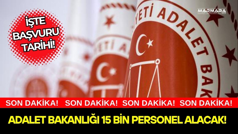 Adalet Bakanlığı bünyesinde görev almak isteyen binlerce adayın beklediği açıklama