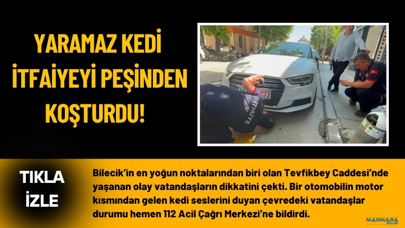 Bilecik’in en yoğun noktalarından biri olan Tevfikbey Caddesi’nde yaşanan olay