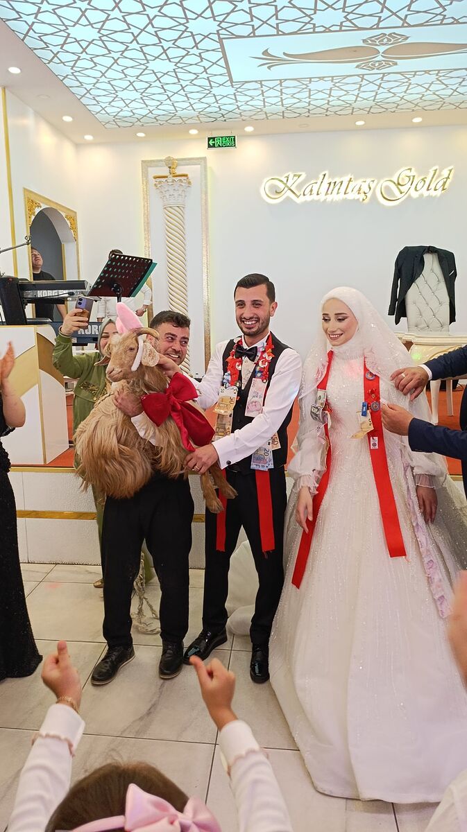 Düğünde Damada Takı Yerine Keçi Takıldı Dugunde Damada Taki Yerine Keci Takildi 8 - Marmara Bölge Gazetesi