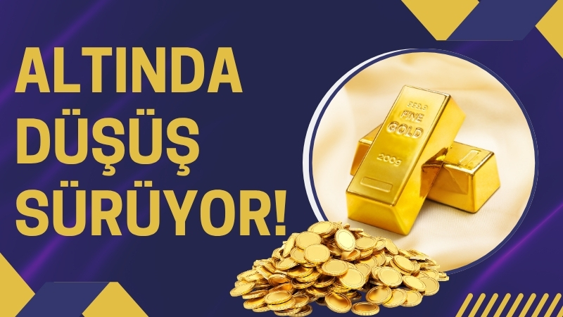 Altın piyasasında haftanın son işlem gününde dikkat çeken bir gerileme
