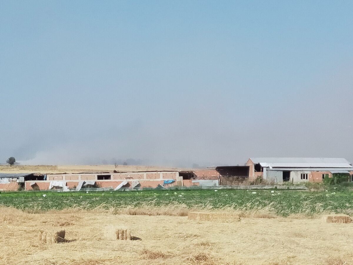 Balıkesir'in Kepsut ilçesine bağlı Osmaniye Mahallesi'nde çıkan yangın paniğe neden