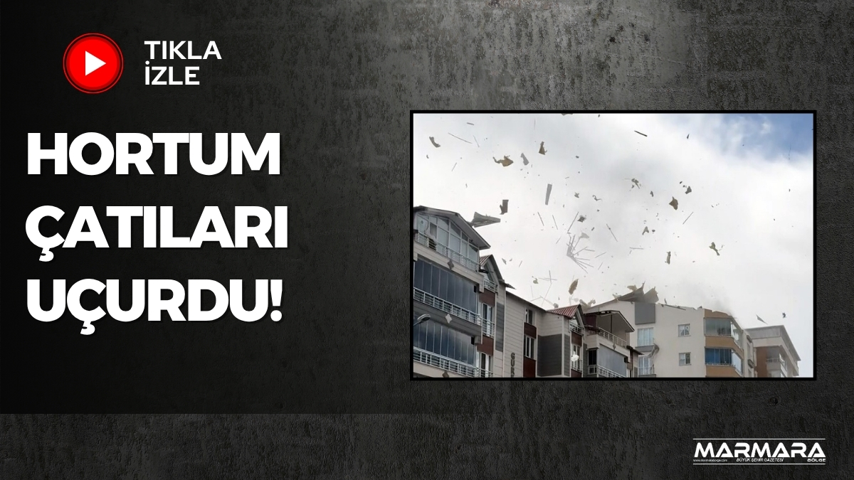 Bitlis'in Ahlat ilçesinde etkili olan şiddetli rüzgar ve hortum, vatandaşlara