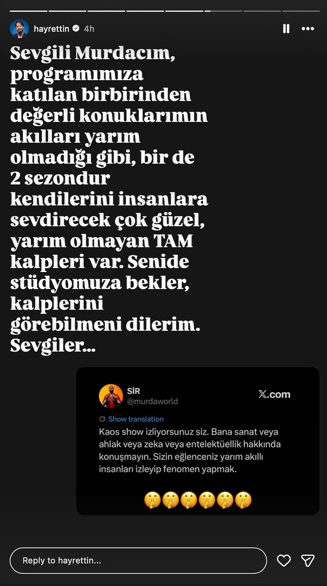 Murda’nın “Yarım Akıllı” Çıkışına Hayrettin’den Sert Yanıt s e81f9b2ca630303429bc62b8f8fb4a4cfa80a2cf - Marmara Bölge Gazetesi