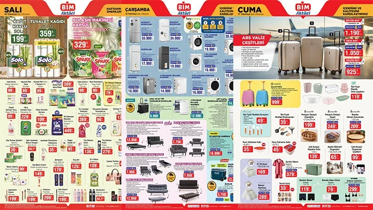 BİM’de Bu Hafta Neler Var? Tekerlekli Buzluk, Çay Makinesi ve Valizler Geliyor 6a53d2f4882d575f4bab95a2 - Marmara Bölge Gazetesi