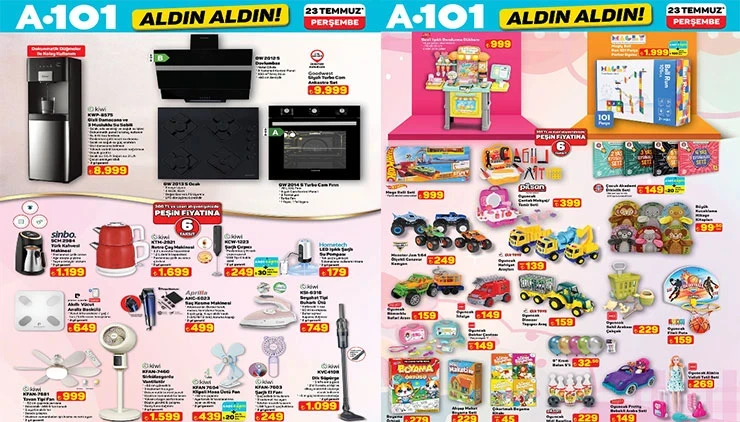 A101 23 Temmuz 2026 Aktüel Kataloğu Yayımlandı! Elektrikli Araçtan Retro Pikaba, Su Sebilinden Oyuncaklara Yeni Ürünler Geliyor 6a5bf244bc416976d1ca2120 - Marmara Bölge Gazetesi