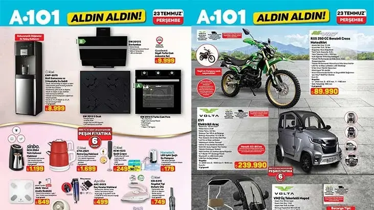 A101 23 Temmuz Kataloğu Yayınlandı! Elektrikli Araçtan Oyuncaklara Büyük İndirim 6a5cf436d043e11f6c7aa377 - Marmara Bölge Gazetesi