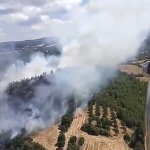 Balıkesir’in Altıeylül ilçesine bağlı Macarlar Mahallesi’nde orman dışı alanda yangın