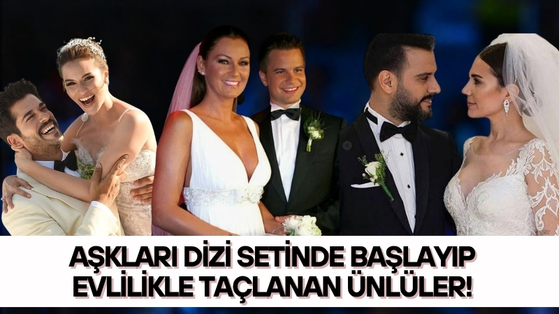 Televizyon dizilerinde büyük aşkları canlandıran bazı oyuncuların set arkadaşlığı zamanla