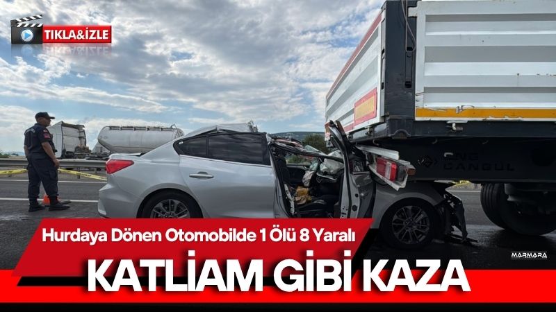Karabük’ün Eskipazar ilçesi Kemikli Rampaları mevkisinde otomobilin tıra arkadan çarpması