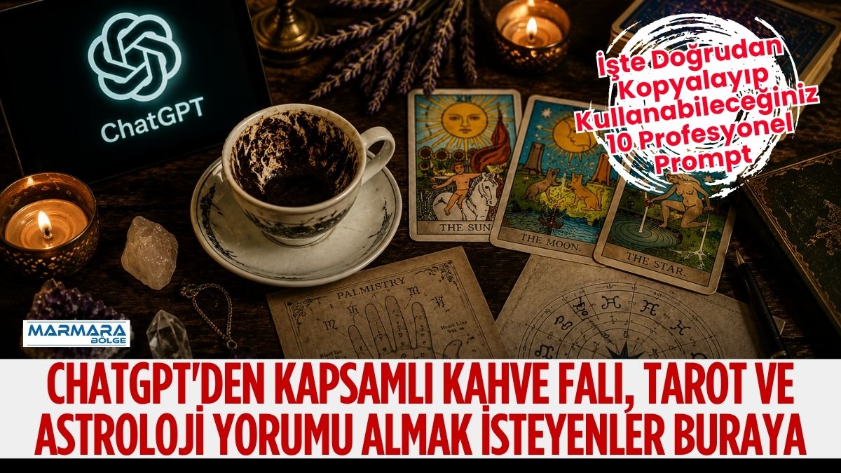 ChatGPT ile kahve falı, tarot, astroloji, numeroloji ve el falı