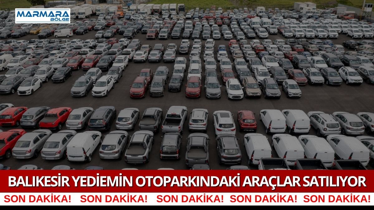Balıkesir’in Edremit Emniyet Yediemin Otoparkı'nda uzun yıllardır bekleyen ve kullanılamaz