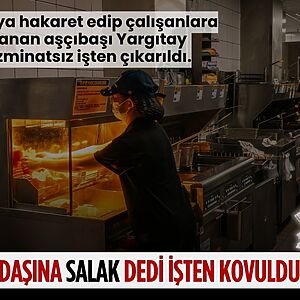 Çalıştığı otelde stajyer aşçıya hakaret ettiği, diğer çalışanlara karşı agresif