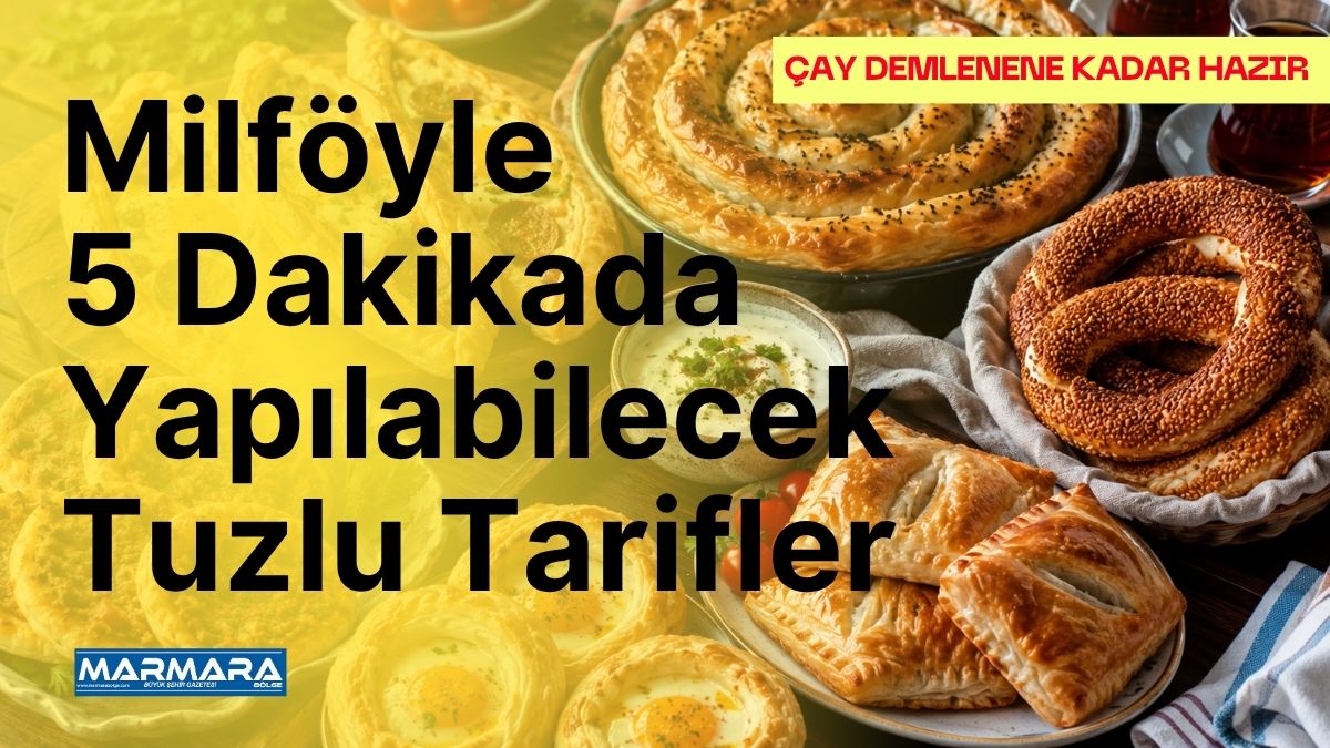 Milföy hamuruyla yalnızca birkaç dakikada pide, yalancı Boşnak böreği, lahmacun,