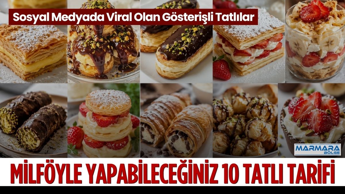 Milföy hamuru, kısa sürede hazırlanabilmesi ve farklı tatlılarla kolayca uyum