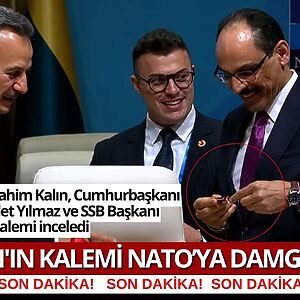 NATO Devlet ve Hükümet Başkanları Zirvesi'nin basına açık bölümünde dikkat