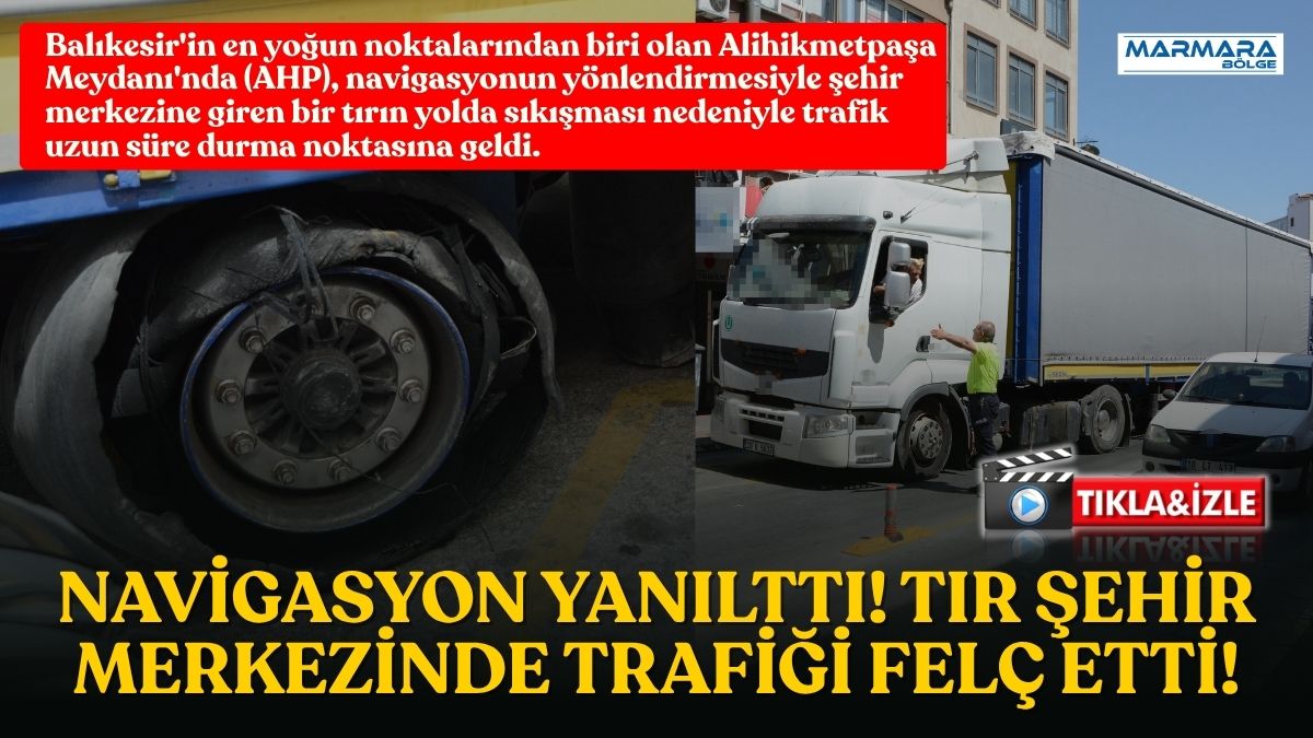 Balıkesir'in en yoğun noktalarından biri olan Alihikmetpaşa Meydanı'nda (AHP), navigasyonun