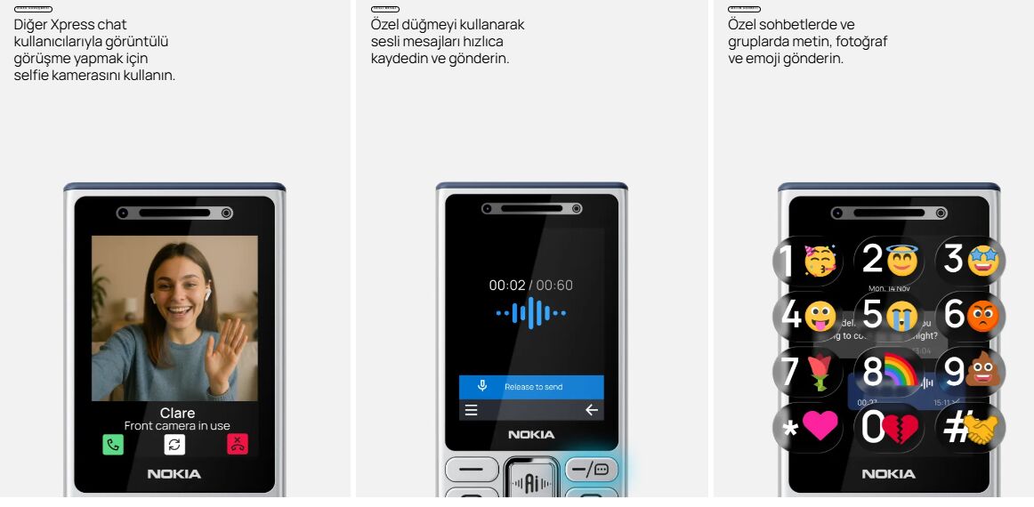 Nokia'dan Yapay Zekalı Dört Yeni Tuşlu Telefon Nokia yapay zekali dort yeni tusu telefonun 3 - Marmara Bölge Gazetesi