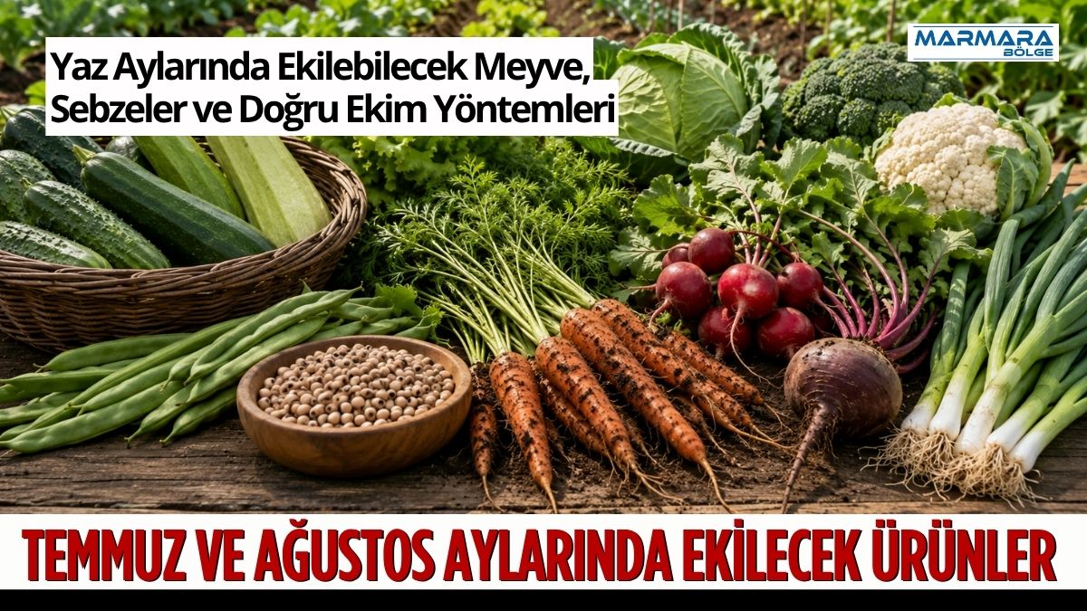 Temmuz ve ağustos aylarında yapılacak doğru ekimle sofralar sonbahar ve